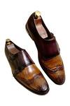 Buy_Artimen_Brown Double Strap Monk Shoes_at_Aza_Fashions