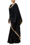 Kharakapas_Black Embroidered Kurta Sharara Set _at_Aza_Fashions