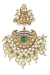 Anjali Jain_Gold Plated Crystal Bead Danglers_Online_at_Aza_Fashions