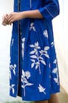 Buy_Payal Pratap_Blue Chanderi Jacket Kurta Round Embroidered  _Online_at_Aza_Fashions