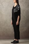 Namrata Joshipura_Black Velvet Jacket _Online_at_Aza_Fashions