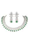 Buy_Auraa Trends_Stone Choker Jewellery Set_at_Aza_Fashions