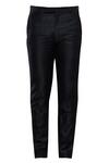 Shop_Manish Nagdeo_Black Silk Sherwani With Trousers_Online_at_Aza_Fashions