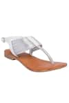 Buy_Sole Fry_White Sling Back Flat Sandals _at_Aza_Fashions