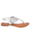 Sole Fry_White Sling Back Flat Sandals _Online_at_Aza_Fashions