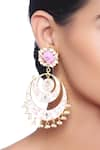 Buy_MINAKI_Gold Plated Enamel Chandbalis_at_Aza_Fashions