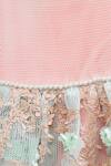 PinkCow_Peach Embroidered Dress For Girls_Online_at_Aza_Fashions