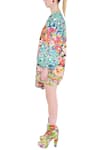 Manish Arora_Multi Color Poly Neoprene Round Printed Dress  _Online_at_Aza_Fashions