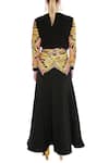 Shop_Manish Arora_Black Poly Taffeta Embellished Skirt  _at_Aza_Fashions