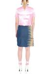 Shop_Manish Arora_Blue Denim Overlay Skirt _at_Aza_Fashions