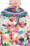 Buy_Manish Arora_Multi Color Polyester Neoprene Printed Blouse_Online_at_Aza_Fashions