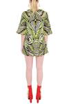 Shop_Manish Arora_Green Net Flap Collar Embellished Dress  _at_Aza_Fashions