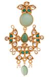 Shop_Anita Dongre_Gold Plated Crystal Tithli Earrings_at_Aza_Fashions