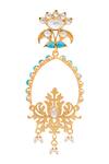Shop_Anita Dongre_Gold Plated Crystal Satvika Earrings_at_Aza_Fashions
