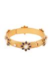 Shop_Anita Dongre_Gold Plated Crystal Tanu Bangle_at_Aza_Fashions