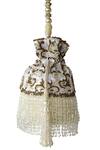 Shop_Adora By Ankita_White Embellishment Potli Bag_at_Aza_Fashions