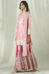 Buy_Heena Kochhar_Pink Chanderi Kurta Sharara Set_Online_at_Aza_Fashions