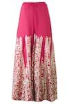 Shop_Heena Kochhar_Pink Chanderi Kurta Sharara Set_Online_at_Aza_Fashions