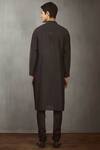 Shop_Torani_Black Chanderi Kurta_at_Aza_Fashions