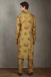 Shop_Torani_Yellow Cotton Silk Chanderi Kurta Set_at_Aza_Fashions