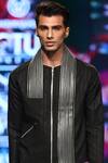 Manoviraj Khosla_Black Embellished Jacket_Online_at_Aza_Fashions