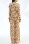 Shop_Astha Narang_Beige Sweetheart Neck Printed Jumpsuit With Jacket  _at_Aza_Fashions