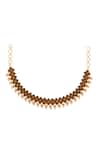 Shop_Confluence_Gold Plated Swarovski Crystals Tarun Tahiliani Choker_at_Aza_Fashions