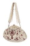 Lovetobag_Ivory Embroidered Bijoux Embellished Pouch _Online_at_Aza_Fashions