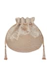 Shop_Lovetobag_Gold Embroidered Eclat Potli Bag _at_Aza_Fashions