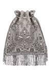 Shop_Lovetobag_Silver Embellished Potli Bag_at_Aza_Fashions