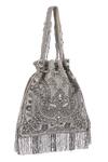 Lovetobag_Silver Embellished Potli Bag_Online_at_Aza_Fashions