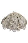 Buy Lovetobag Silver Luminous Japanese Micro Bead And Baroque Pearl Embellishment Ruche Clutch Online at Aza Fashions Buy_Lovetobag_Silver Luminous Japanese Micro Bead And Baroque Pearl Embellishment Ruche Clutch _Online_at_Aza_Fashions