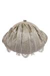 Lovetobag Silver Luminous Japanese Micro Bead And Baroque Pearl Embellishment Ruche Clutch Online at Aza Fashions Lovetobag_Silver Luminous Japanese Micro Bead And Baroque Pearl Embellishment Ruche Clutch _Online_at_Aza_Fashions