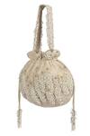 Lovetobag_Off White Embellished Potli Bag_Online_at_Aza_Fashions