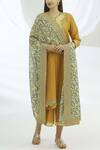 Buy_Amrita Artisanal Clothing_Yellow Cotton Silk Kurta Palazzo Set_at_Aza_Fashions