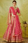 Buy Shyam Narayan Prasad Pink Raw Silk Lehenga Set at Aza Fashions Buy_Shyam Narayan Prasad_Pink Raw Silk Lehenga Set_at_Aza_Fashions