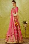 Shyam Narayan Prasad Pink Raw Silk Lehenga Set Online at Aza Fashions Shyam Narayan Prasad_Pink Raw Silk Lehenga Set_Online_at_Aza_Fashions