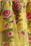 Neha Gursahani_Yellow Embroidered Lehenga Set For Girls_at_Aza_Fashions