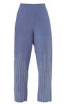 Shop_Chambray & Co._Blue Cotton Linen Pants _at_Aza_Fashions