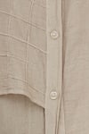 Chambray & Co._Cream Cotton Linen Shirt Collar Tunic Set _at_Aza_Fashions