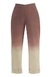 Shop_Chambray & Co._Cream Cotton Linen Pant _at_Aza_Fashions