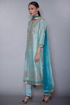 Buy_RI.Ritu Kumar_Blue Chanderi Silk Round Embroidered Kurta Set _Online_at_Aza_Fashions