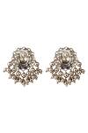 Zariin_Black Antique Stud Earrings_Online_at_Aza_Fashions