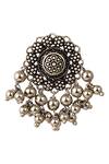 Buy_Zariin_Black Antique Stud Earrings_Online_at_Aza_Fashions