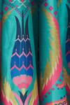 Shop_Siddhartha Bansal_Green Dupion Printed Maxi Skirt_Online_at_Aza_Fashions