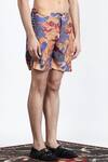 Shivan & Narresh_Multi Color Printed Shorts_Online_at_Aza_Fashions