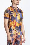 Shivan & Narresh_Multi Color Printed Polo T-shirt_Online_at_Aza_Fashions