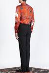 Shop_Shivan & Narresh_Multi Color Stone Crepe Printed Shirt_at_Aza_Fashions