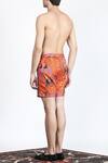 Shop_Shivan & Narresh_Red Printed Shorts_at_Aza_Fashions