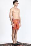Buy_Shivan & Narresh_Red Printed Shorts_at_Aza_Fashions